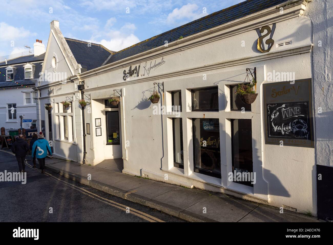 Sailor V Cafe, Devon Stock Photo Alamy