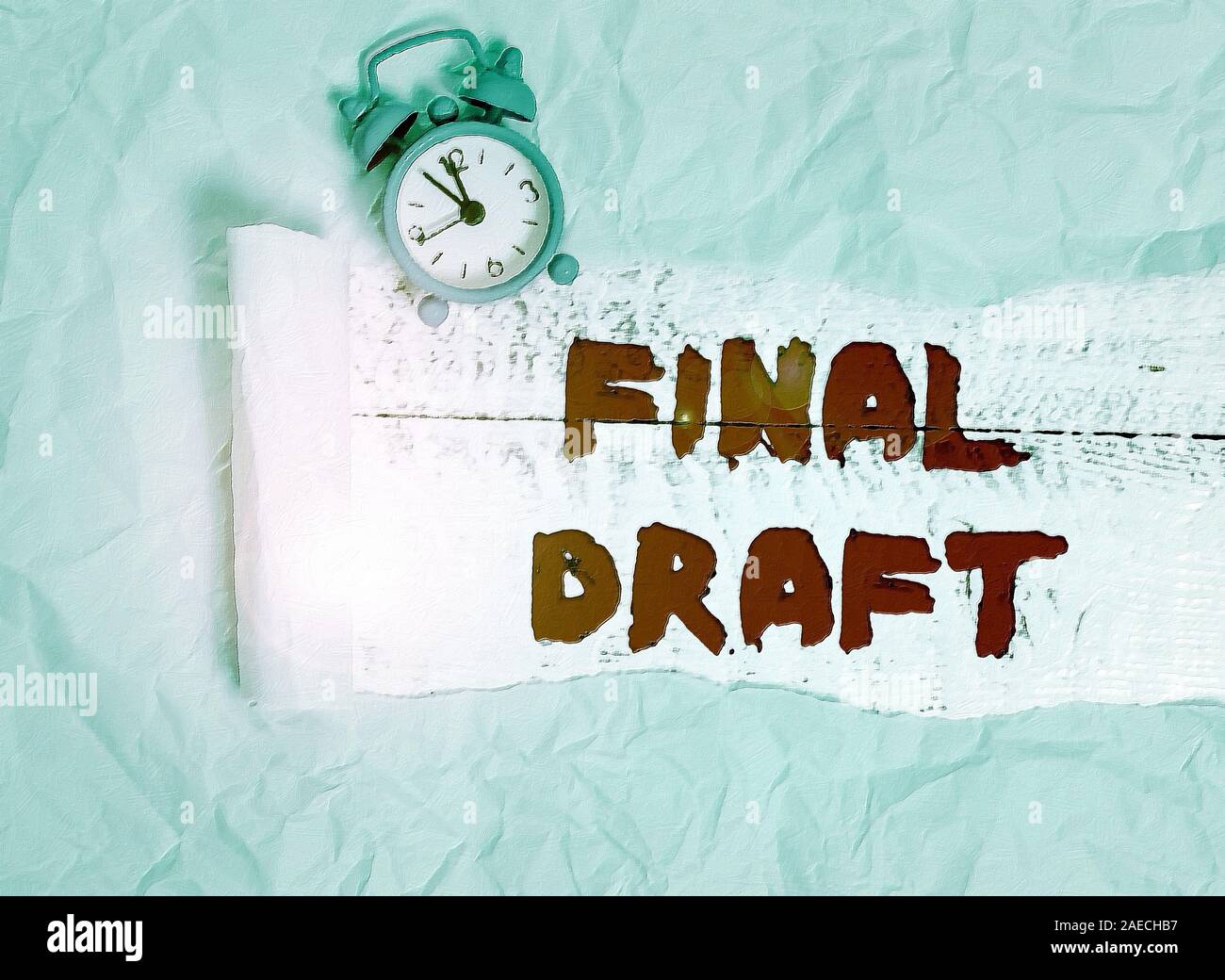 Conceptual hand writing showing Final Draft. Concept meaning final ...