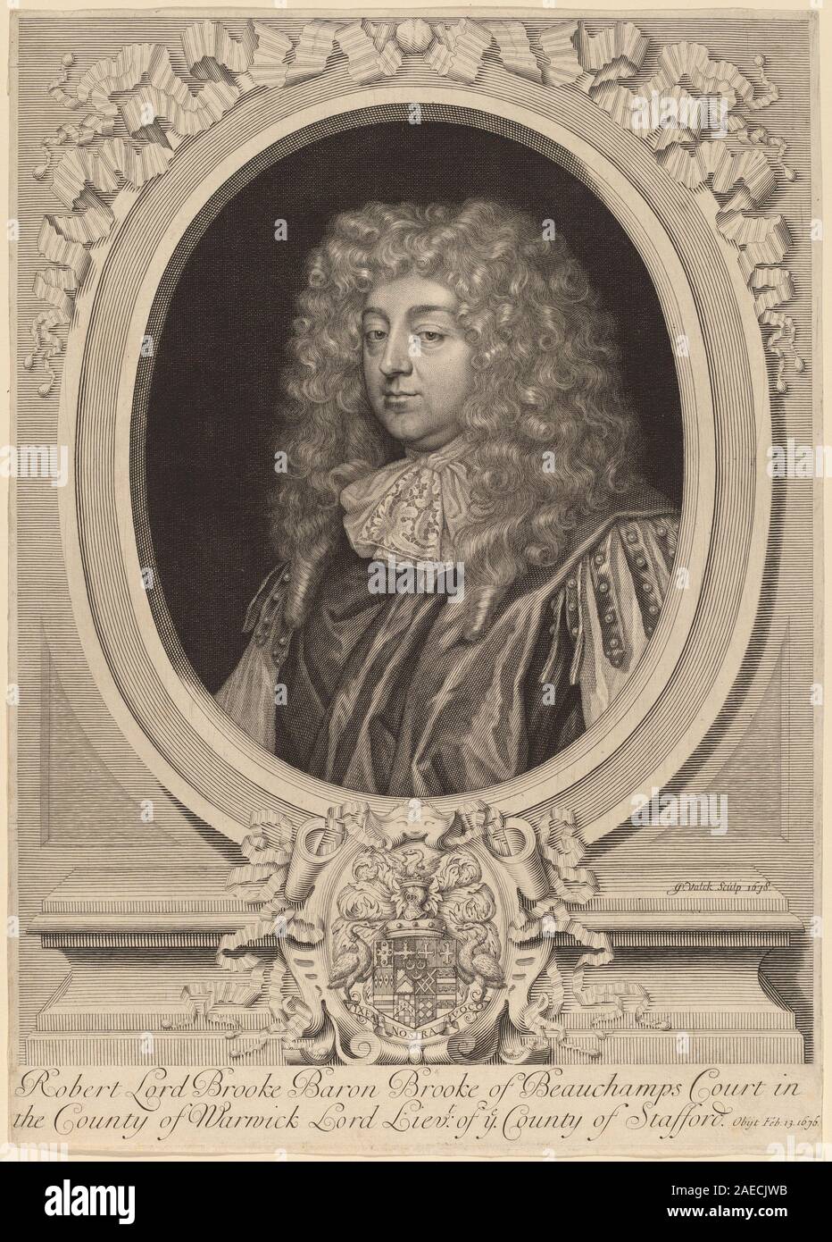 Robert Greville, Lord Brooke; 1678date Gerard Valck, Robert Greville ...