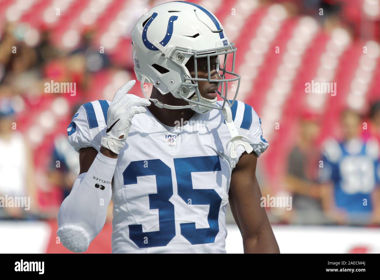 Tampa, Florida, USA. 8th Dec, 2019. Indianapolis Colts cornerback