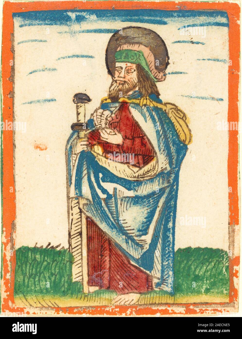 A German 15th-century painting from 1480-1490 depicting Saint James the ...
