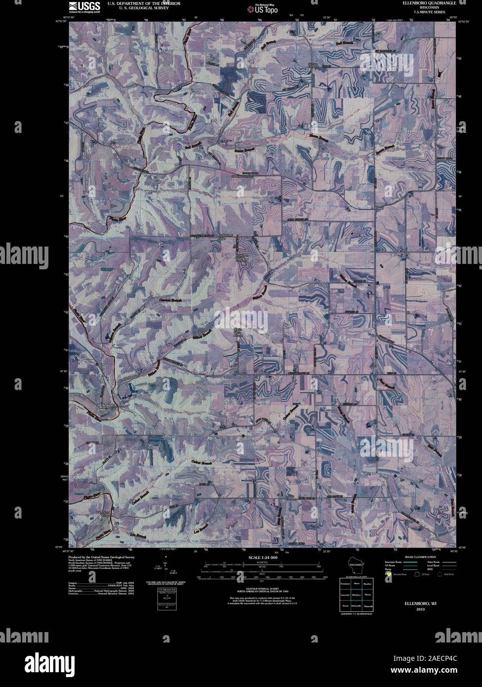 Map of ellenboro hires stock photography and images Alamy