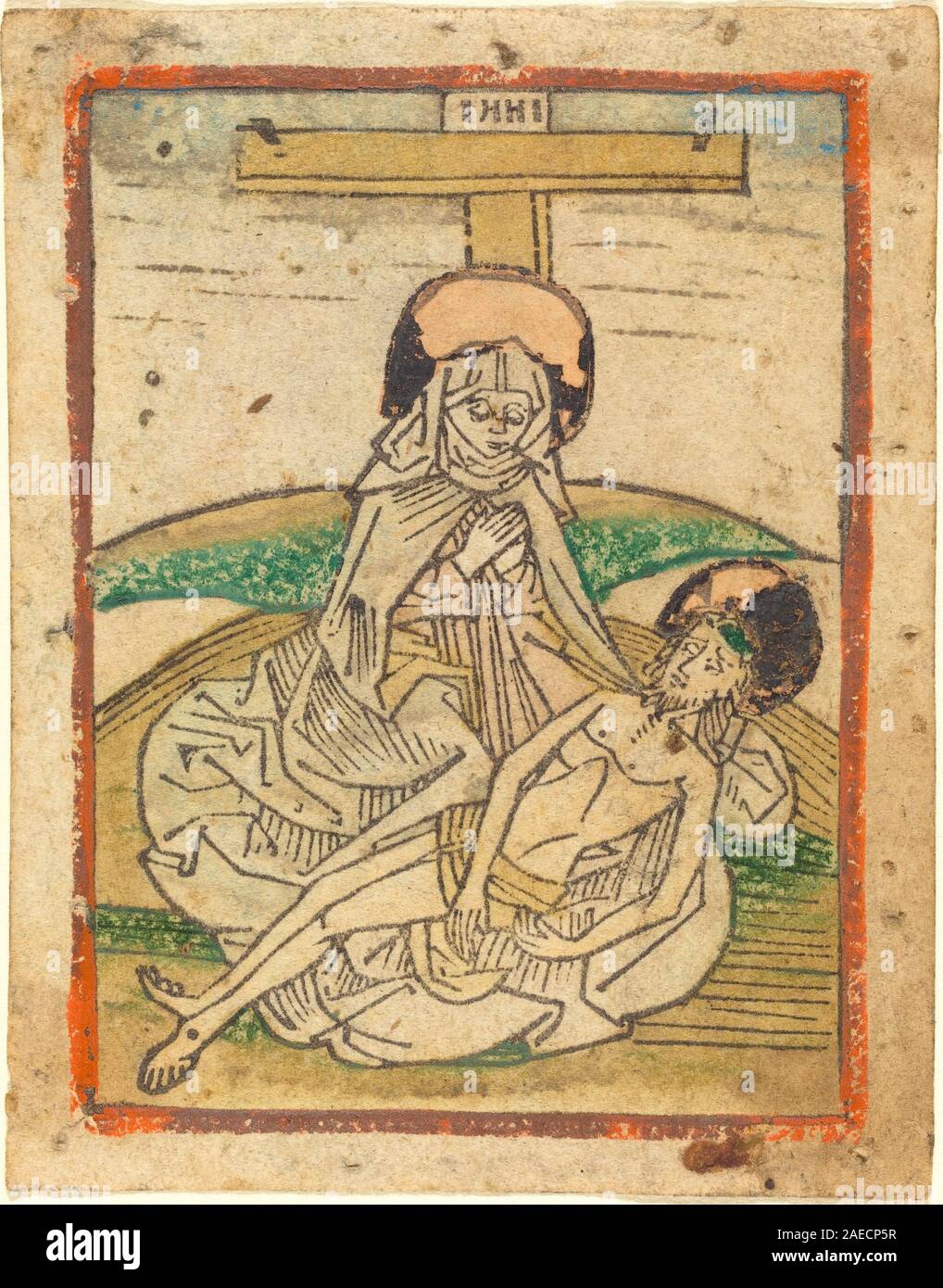 The Pietà, created between 1485 and 1490 in Germany, depicts the Virgin ...