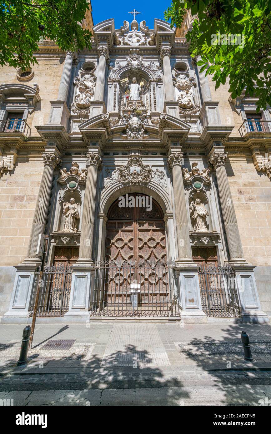 Basilica of San Juan de Dios in Andalusia, Granada, Spain. Stock Photo