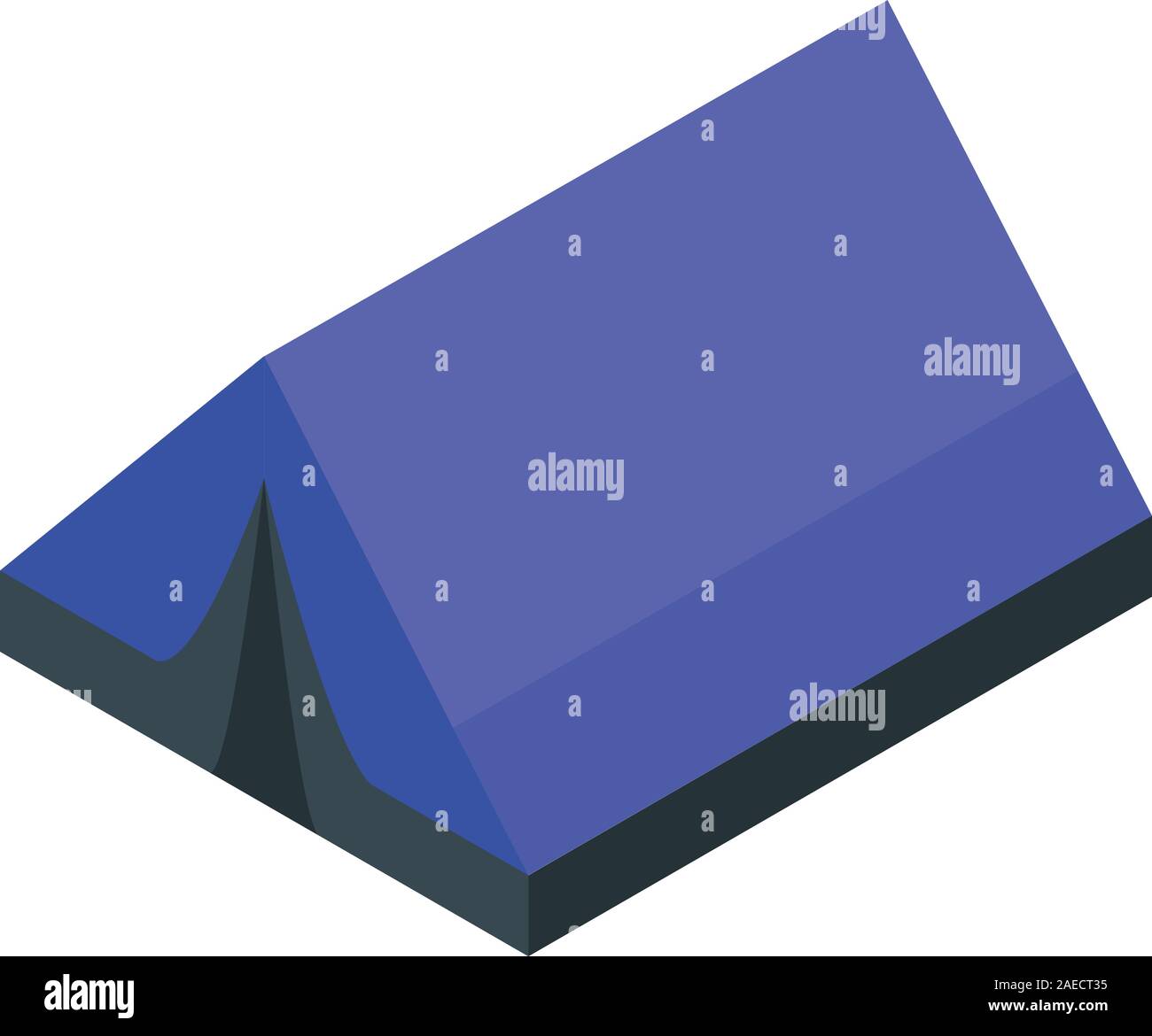Hiking tent icon, isometric style Stock Vector
