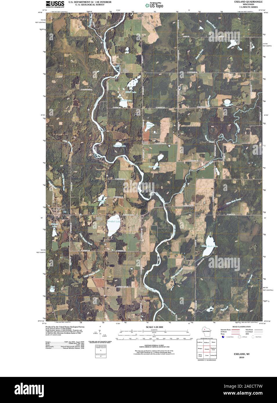 WI Exeland 20100716 TM Restoration Stock Photo Alamy