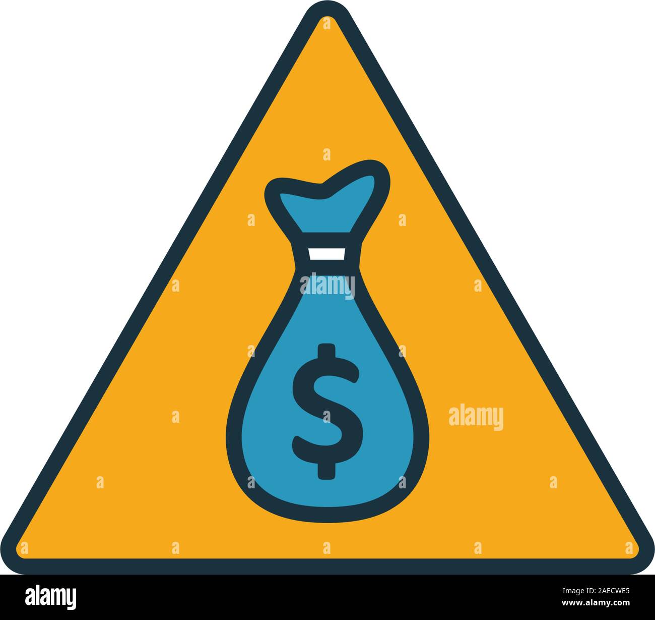 Financial Risk icon. Simple element from risk management icons