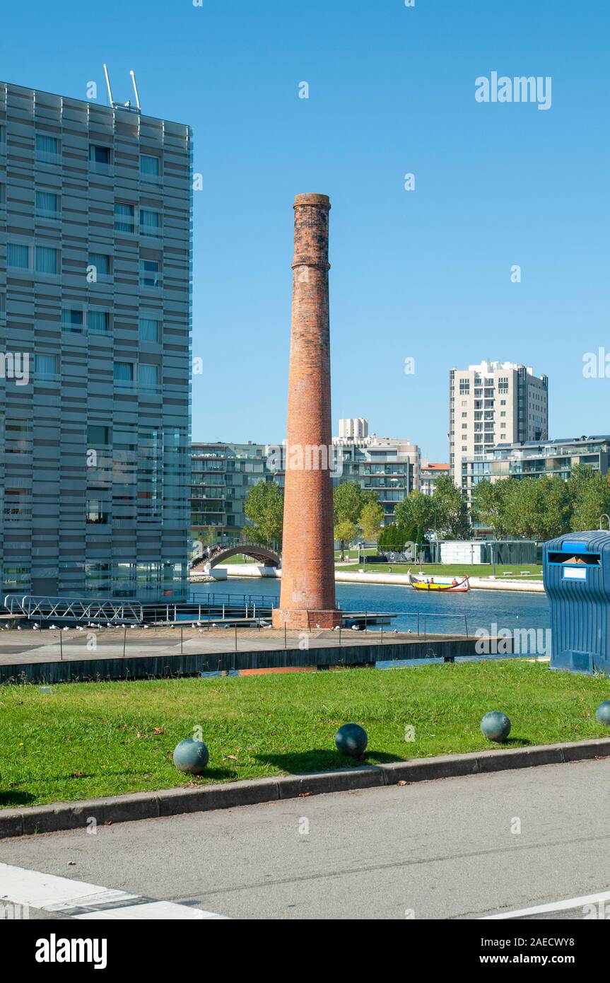 Former ceramic tile factory along the Central Canal Aveiro, Portugal