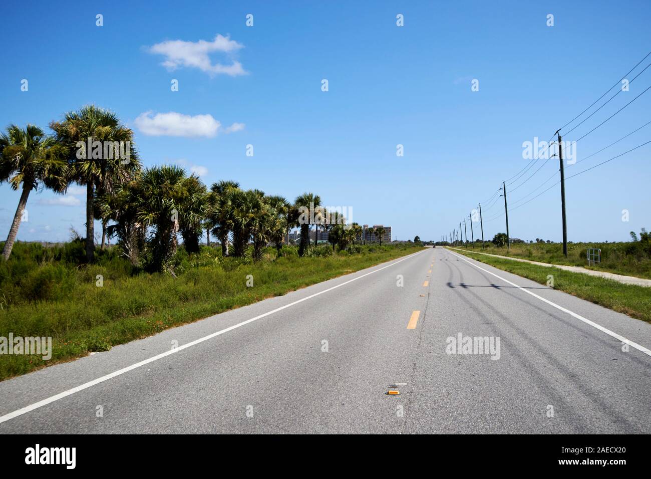 driving along state road a1a coastal route florida usa Stock Photo