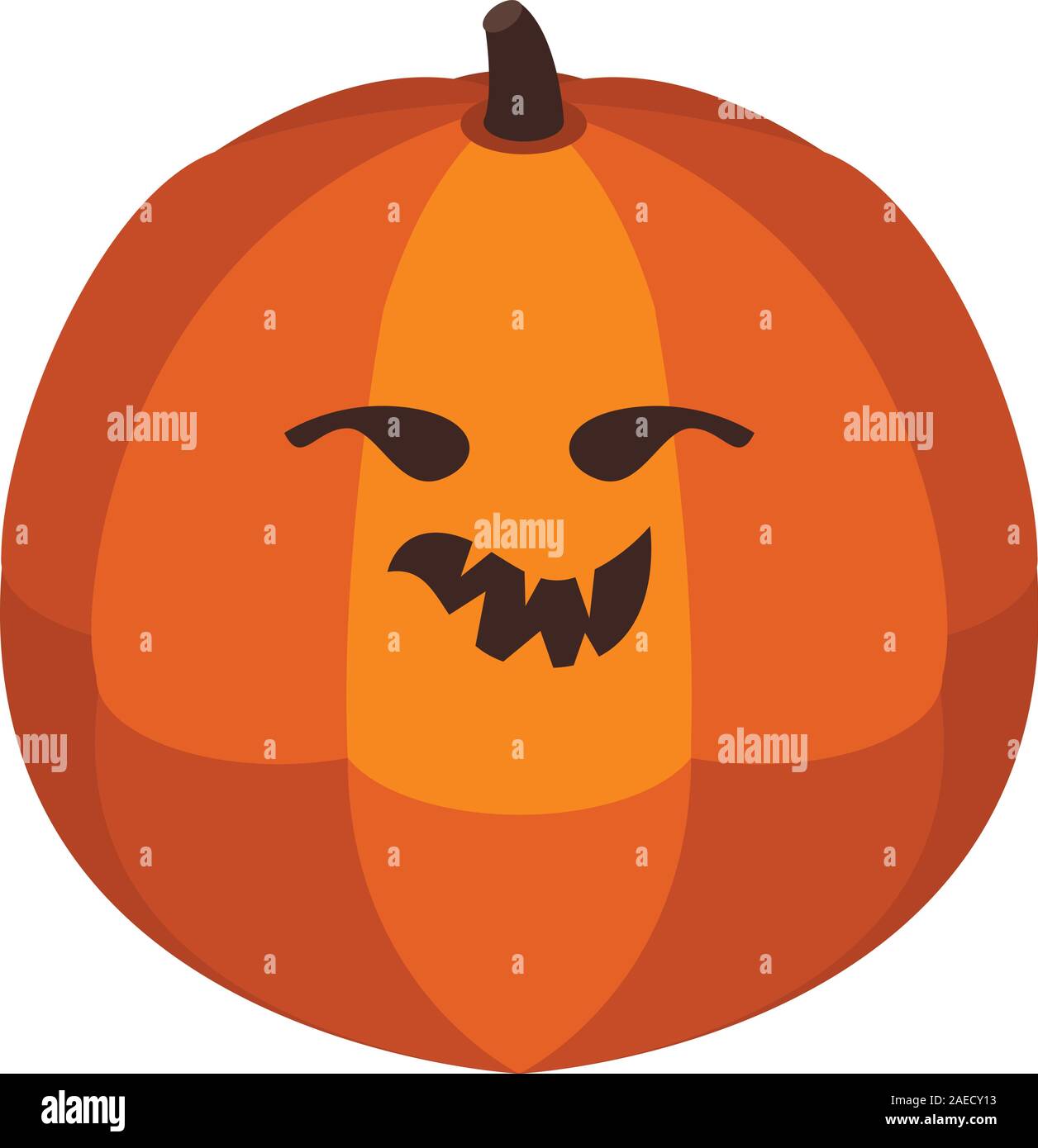 Decorative holiday pumpkin icon, isometric style Stock Vector