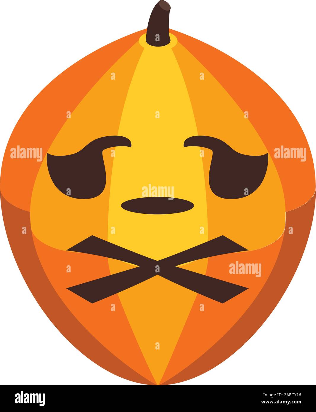 Celebration pumpkin icon, isometric style Stock Vector