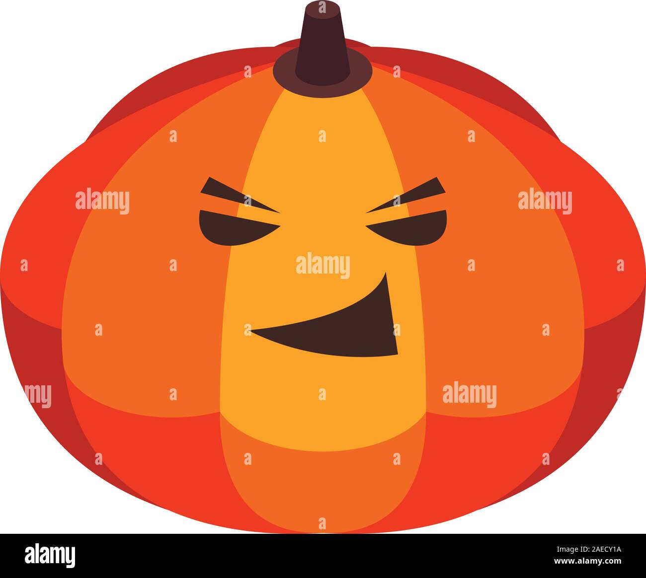 Party pumpkin icon, isometric style Stock Vector