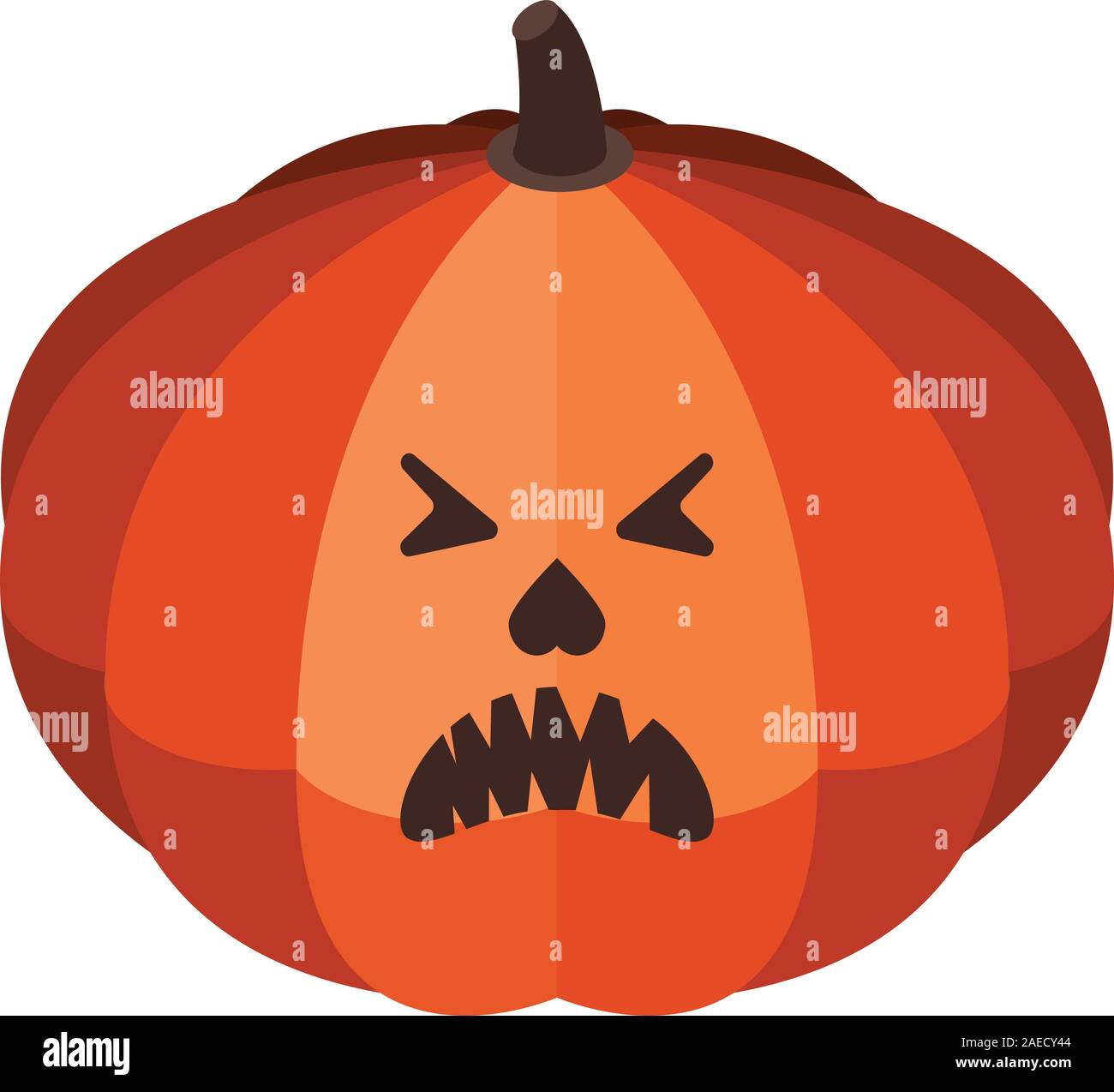 Pumpkin halloween icon, isometric style Stock Vector