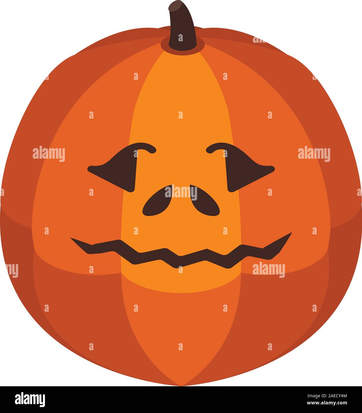 Fall holiday pumpkin icon, isometric style Stock Vector