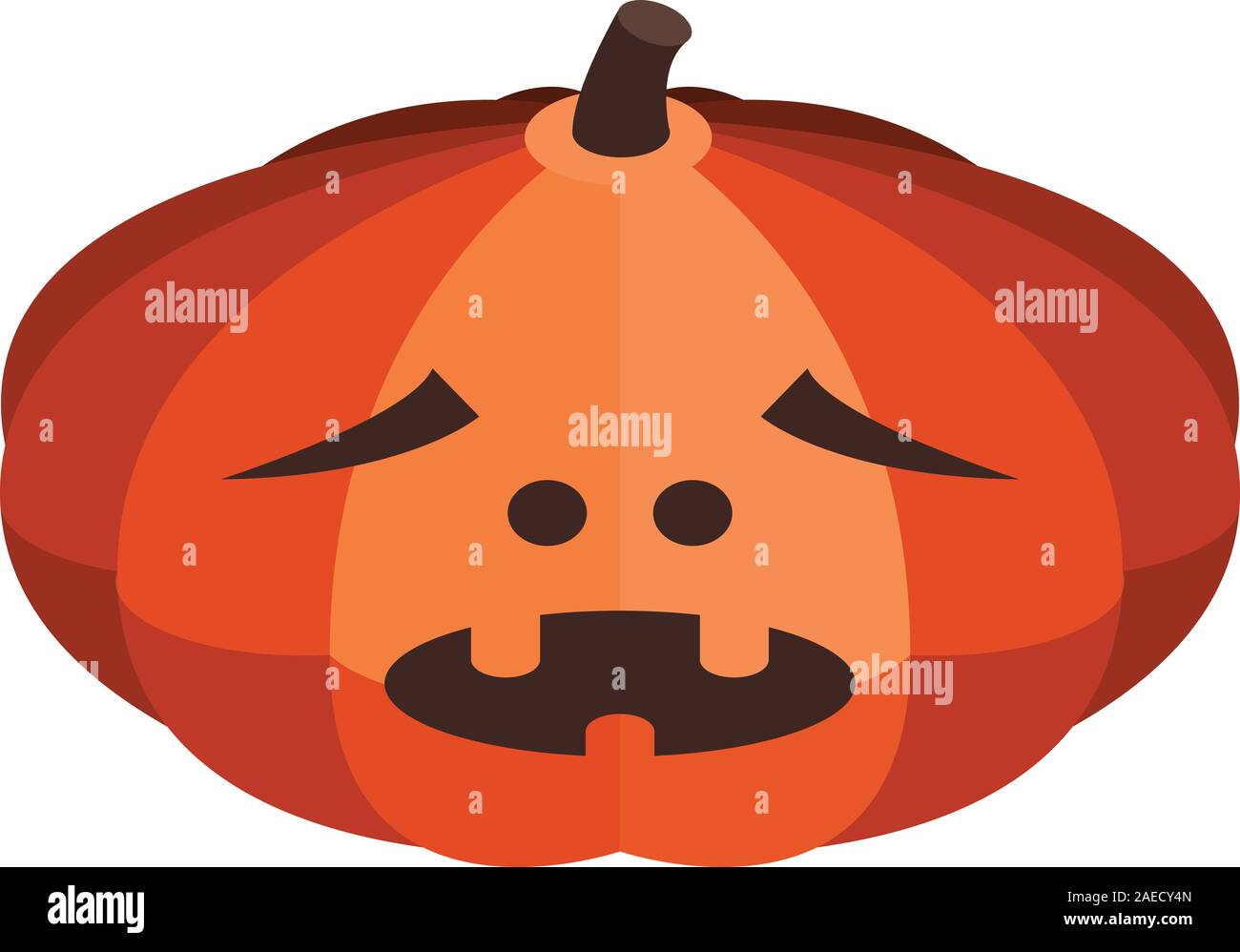 October pumpkin icon, isometric style Stock Vector