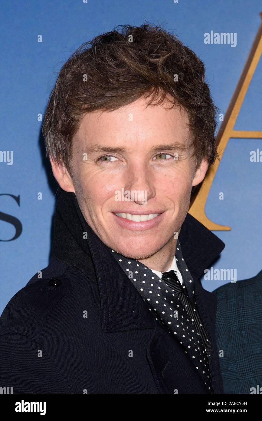 New York, NY, USA. 4th Dec, 2019. Eddie Redmayne at arrivals for THE AERONAUTS Premiere, School of Visual Arts (SVA) Theatre, New York, NY December 4, 2019. Credit: RCF/Everett Collection/Alamy Live News Stock Photo