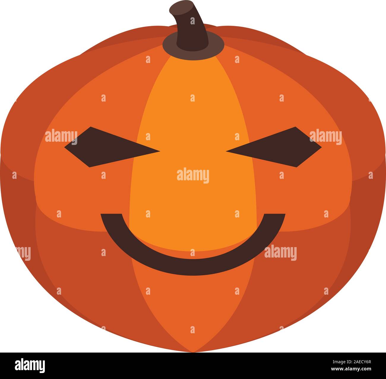 Smile halloween pumpkin icon, isometric style Stock Vector