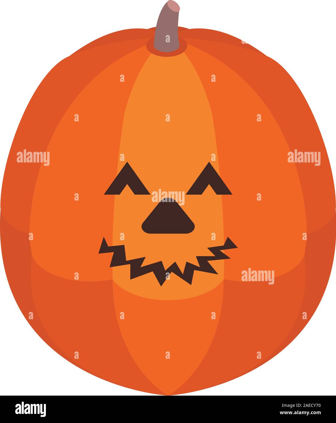 Dark pumpkin icon, isometric style Stock Vector