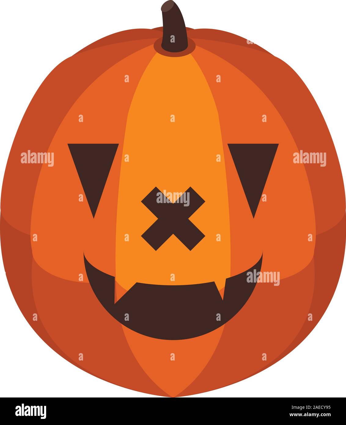 Funny party pumpkin icon, isometric style Stock Vector