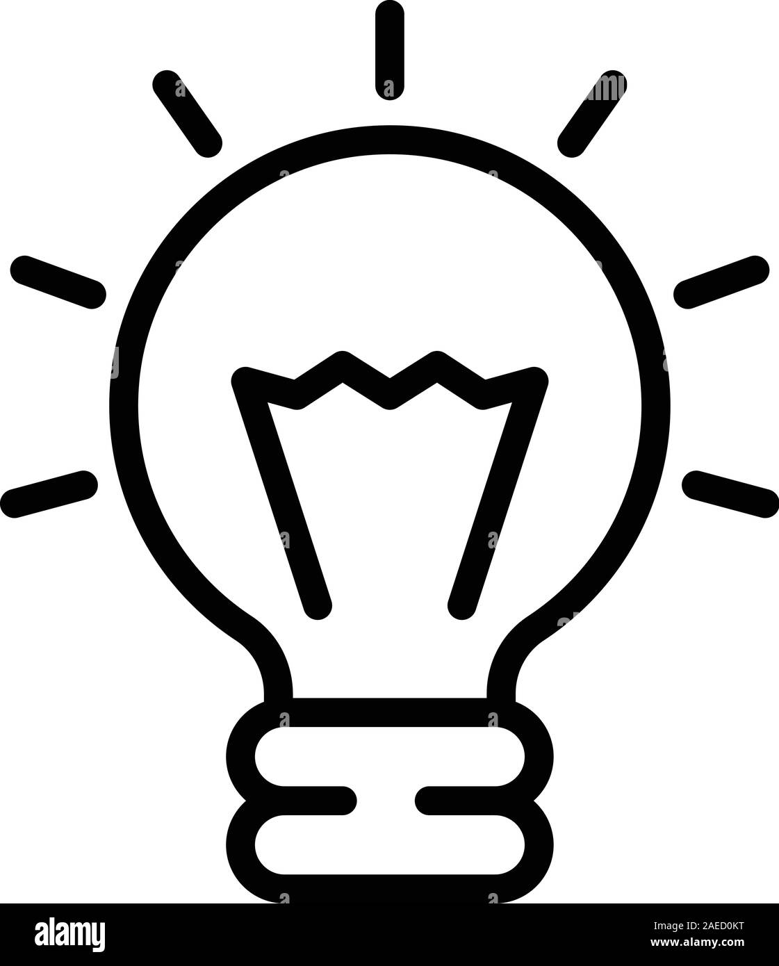 Room light bulb icon, outline style Stock Vector Image & Art Alamy