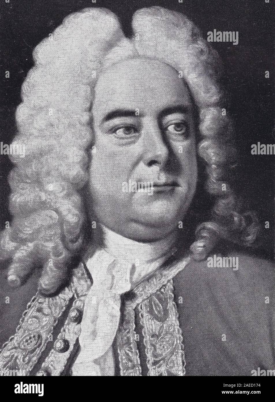 Baroque composer Frideric Handel Stock Photo Alamy