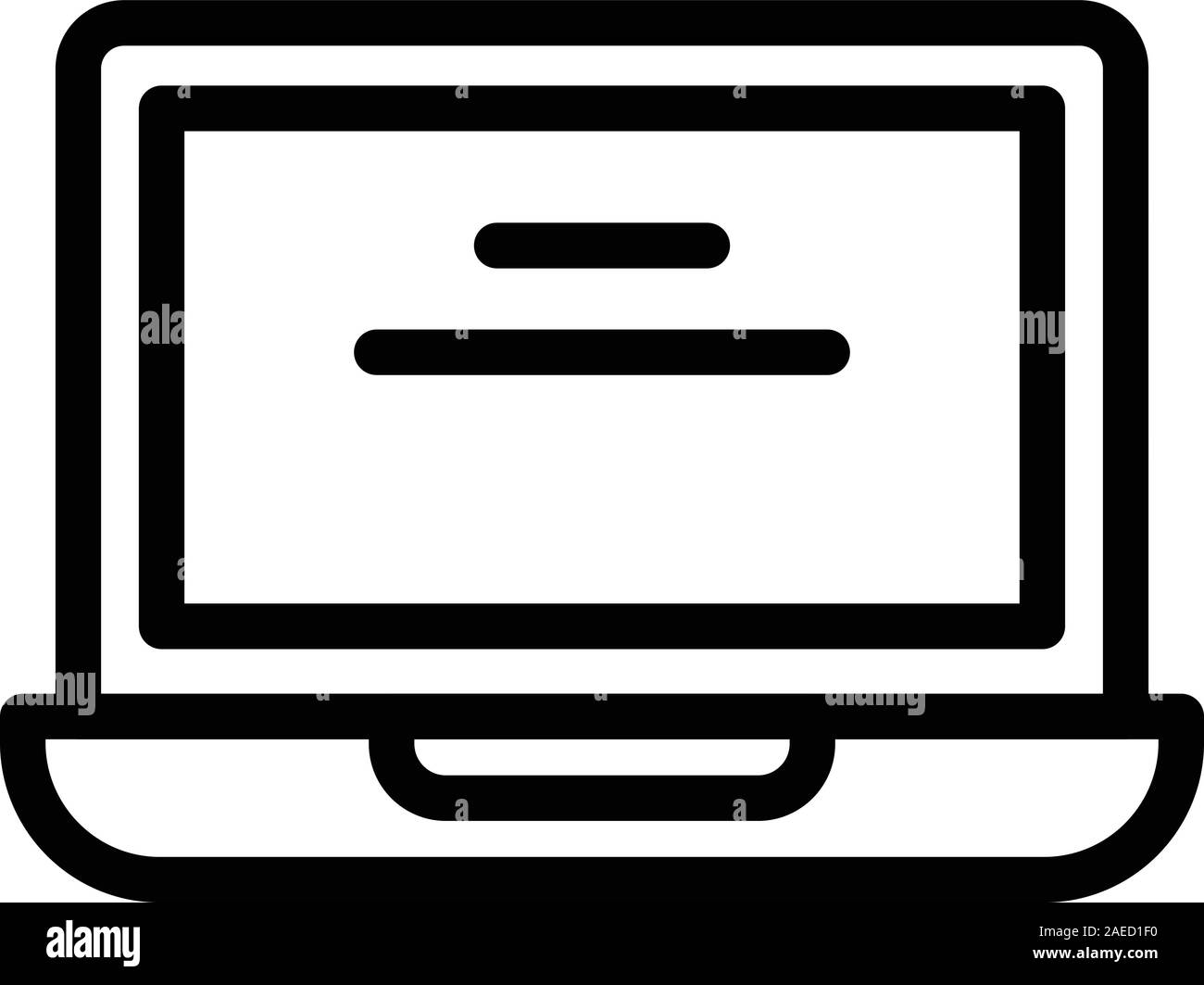 Laptop icon, outline style Stock Vector Image & Art - Alamy