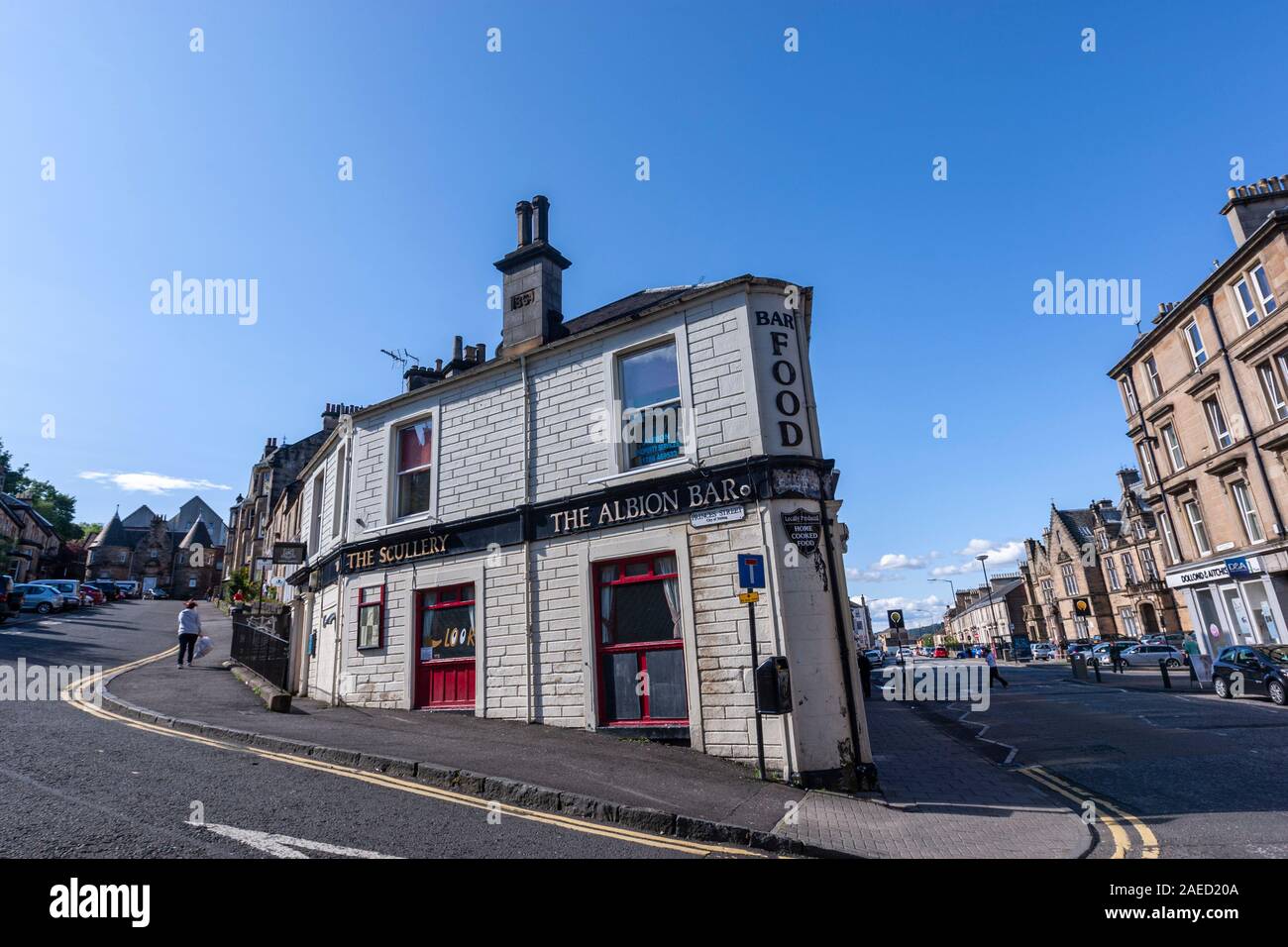 The Albion Bar in Barnton St, Stirling, Stirling and Falkirk, Scotland, UK Stock Photo