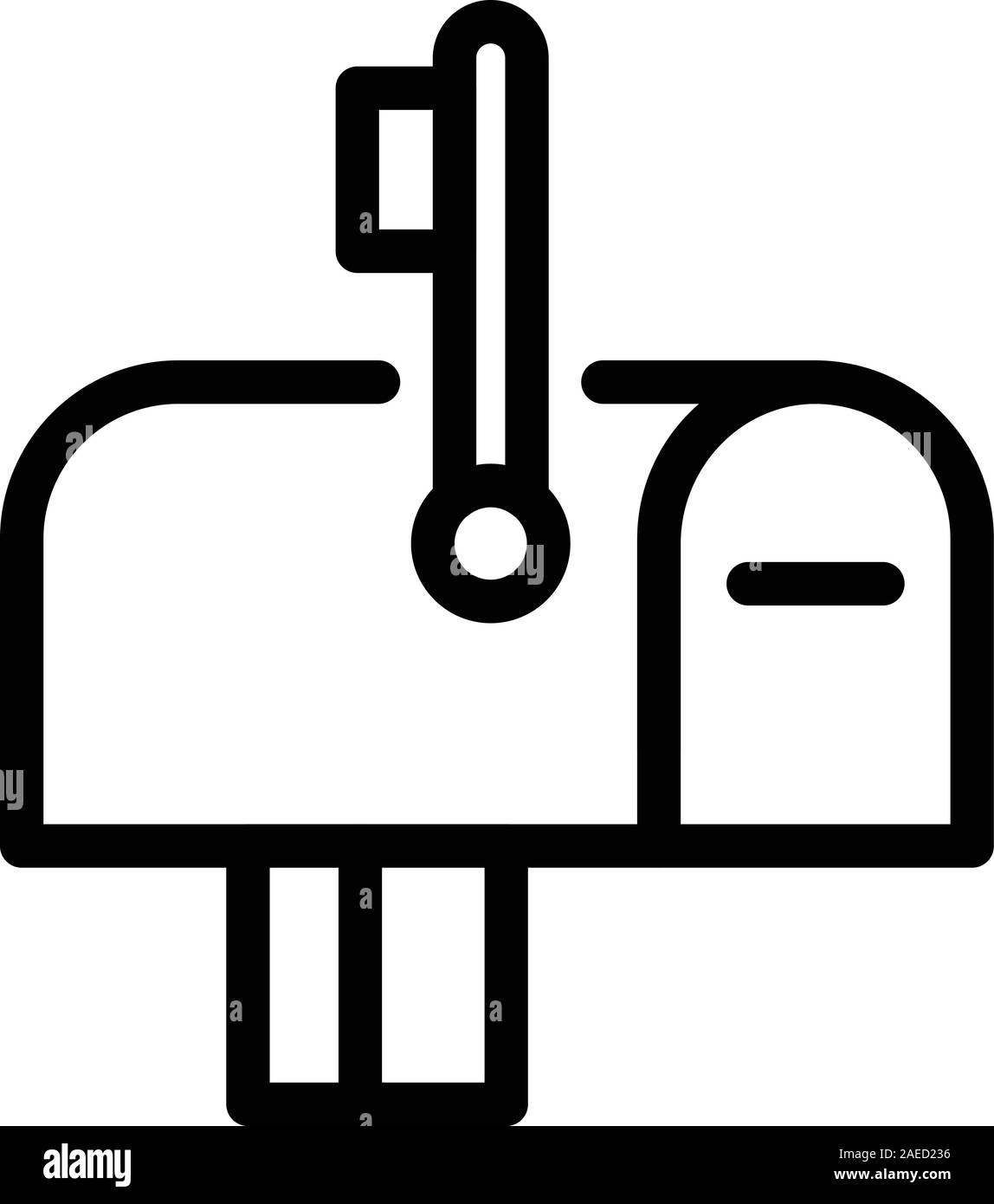 News mailbox icon, outline style Stock Vector Image & Art - Alamy