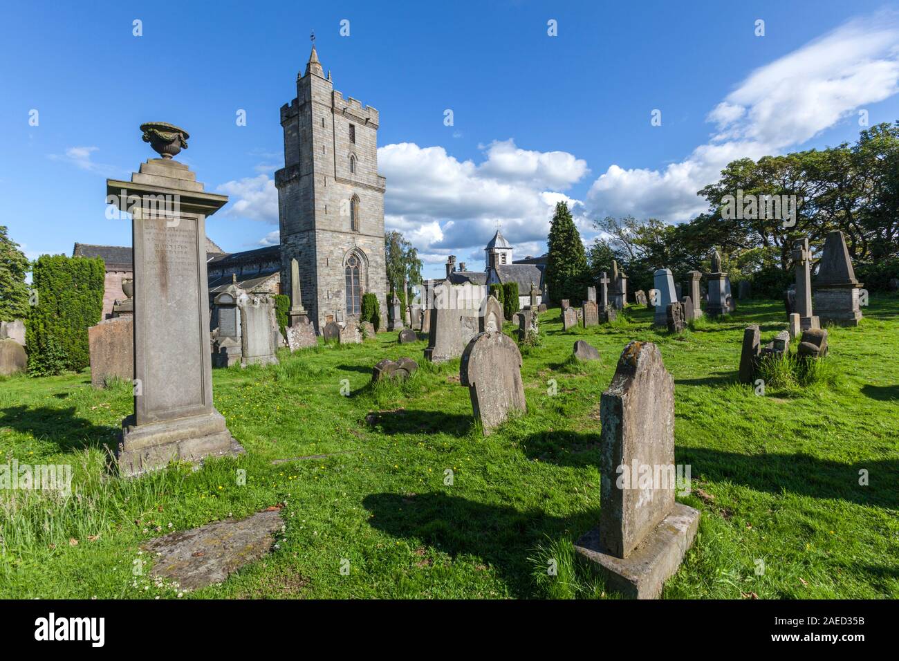 Valley Cemetery of the Church of the Holy Rude, medieval parish church, Stirling, Stirling and Falkirk, Scotland, UK Stock Photo