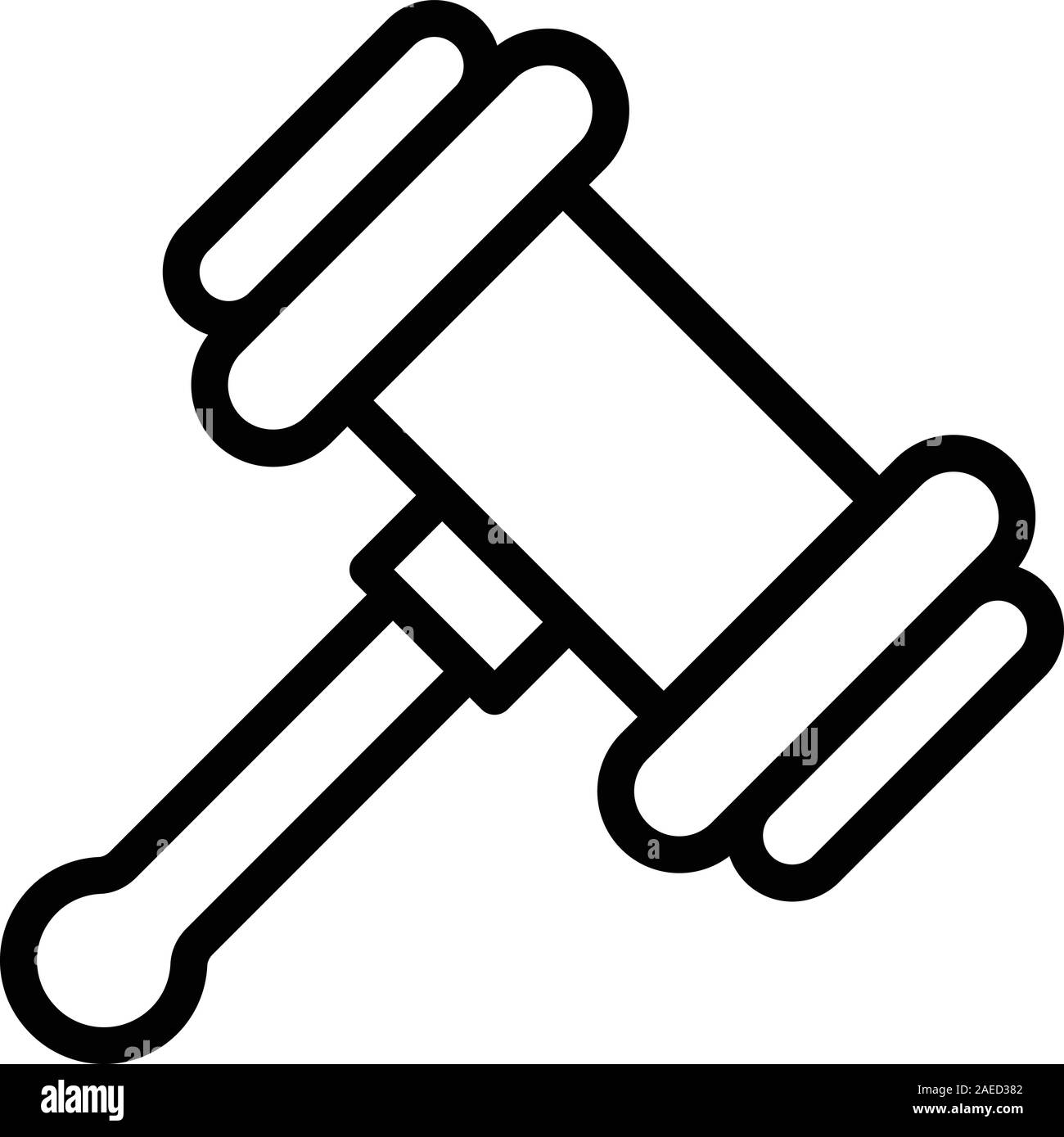 Wood judge hammer icon, outline style Stock Vector Image & Art Alamy