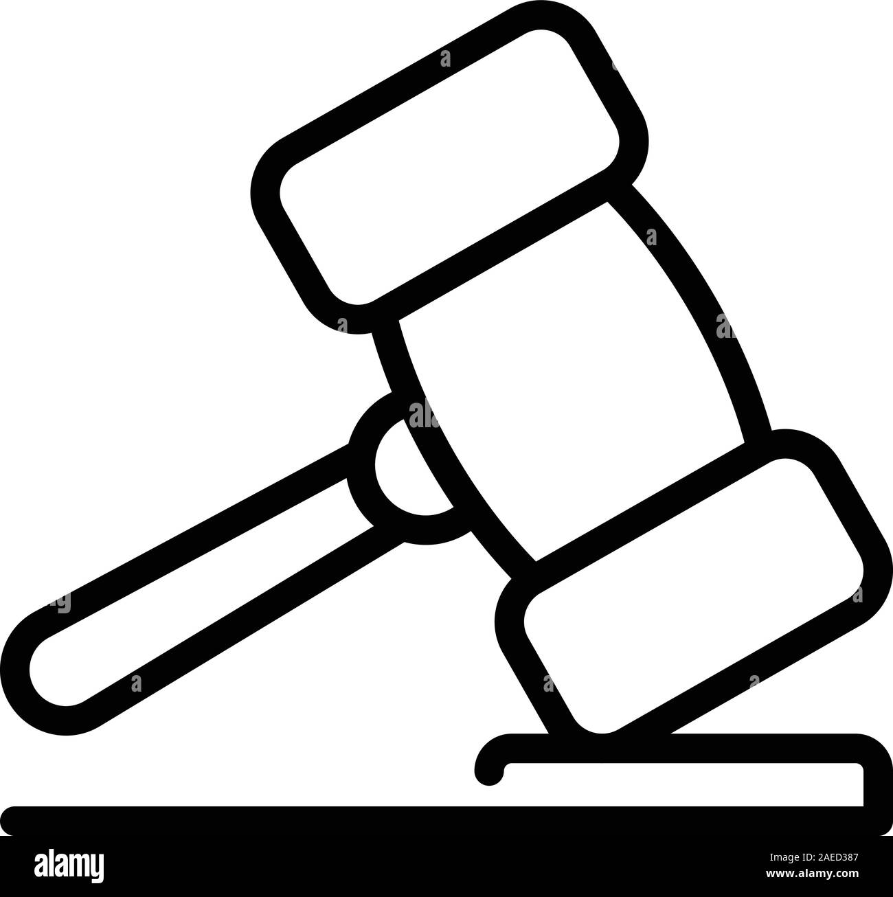 Court wood gavel icon, outline style Stock Vector Image & Art Alamy