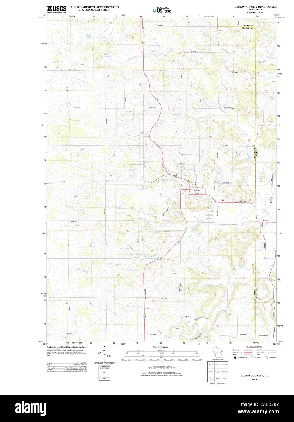 Map of glenwood city hires stock photography and images Alamy