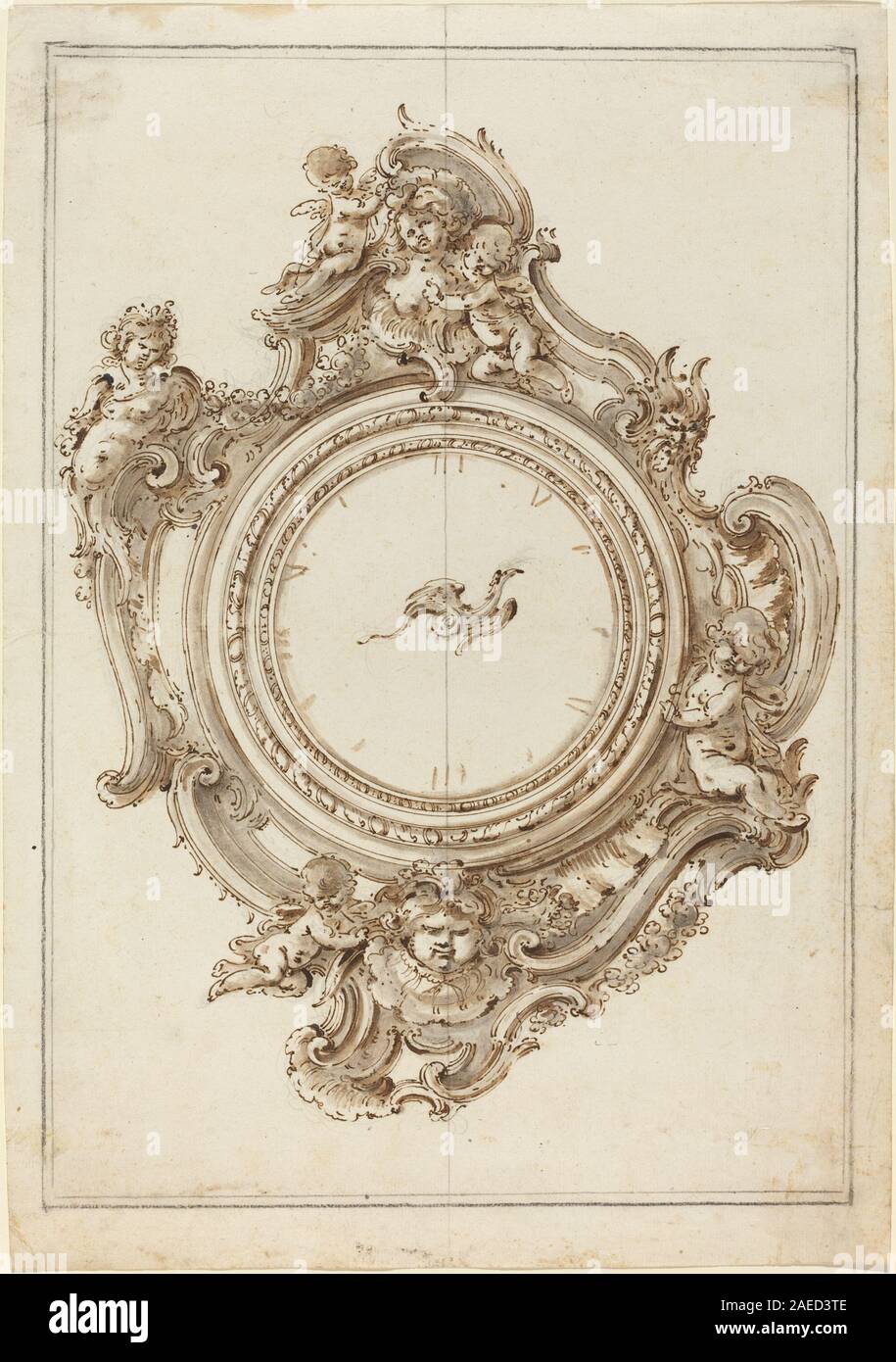 Giovanni Bettati’s Rococo clock features sirens, putti, masks, and a ...
