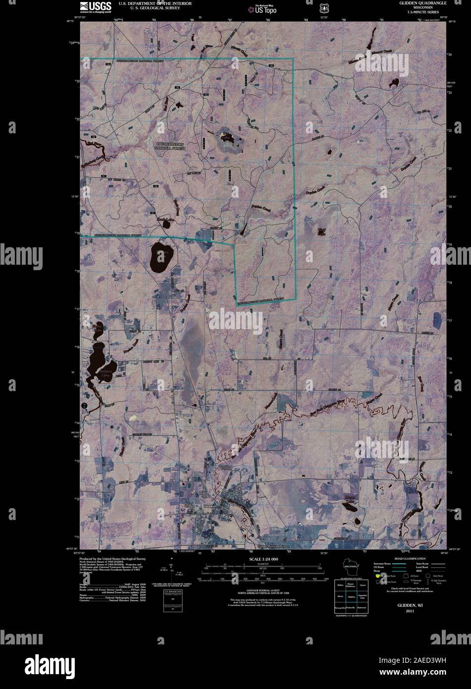 Map of glidden hires stock photography and images Alamy