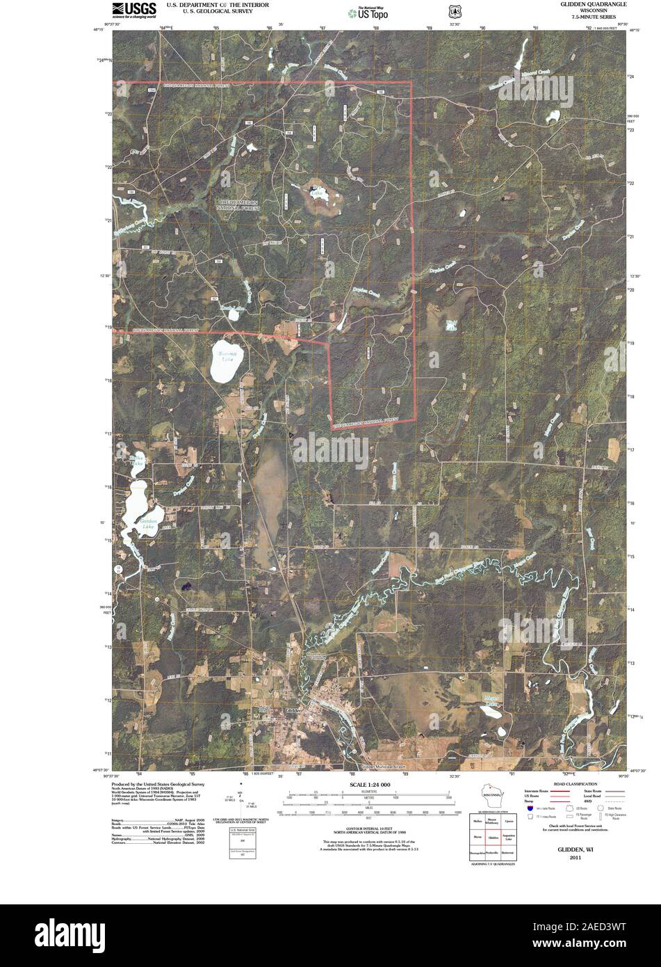 Map of glidden hires stock photography and images Alamy