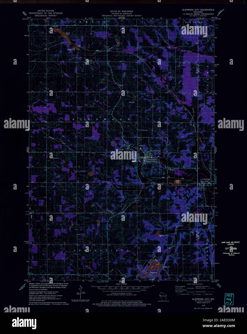 Map of glenwood city hires stock photography and images Alamy