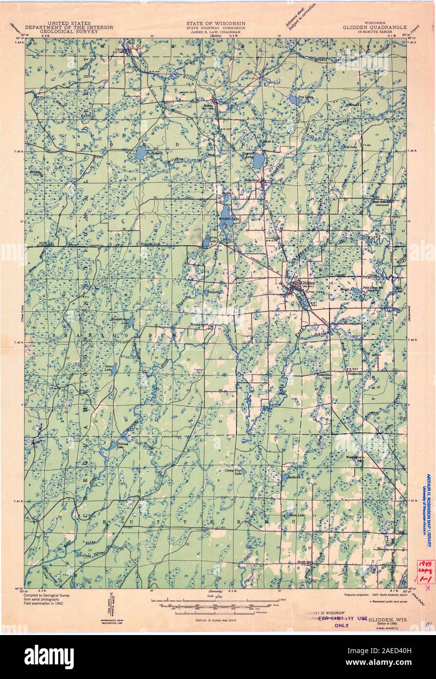 Map of glidden hires stock photography and images Alamy