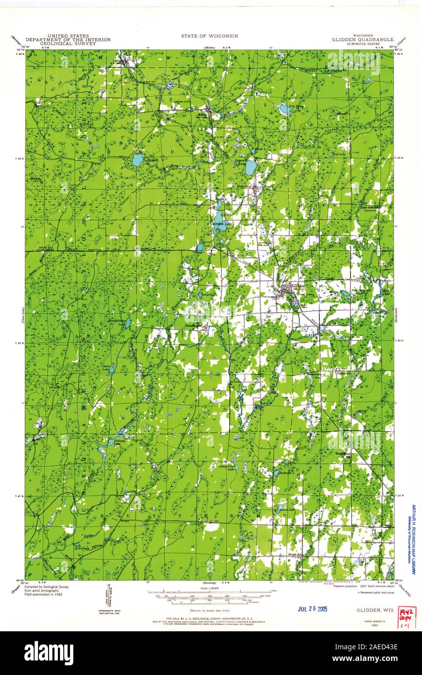 Map of glidden hires stock photography and images Alamy