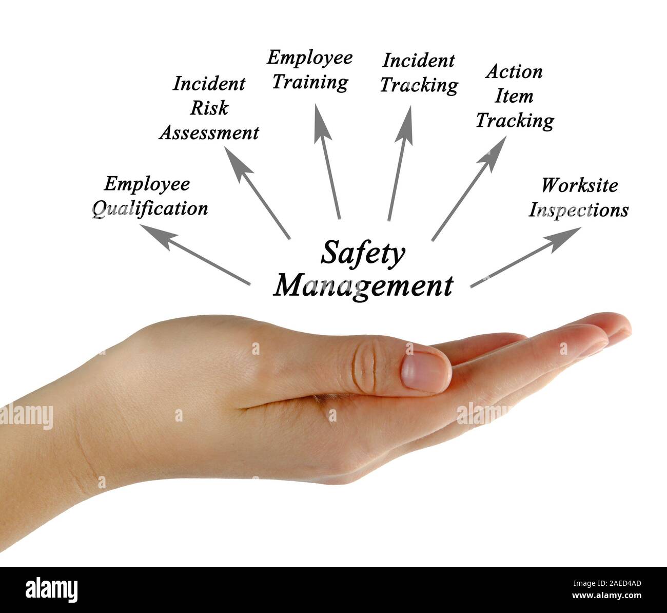 Diagram of Safety management Stock Photo Alamy