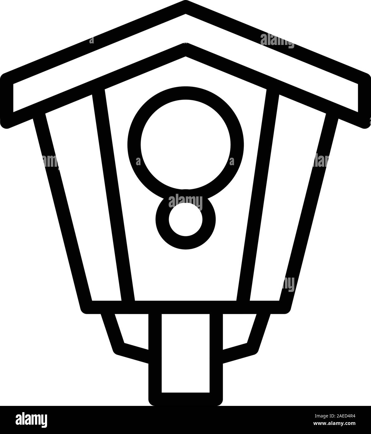 Outdoor bird house icon, outline style Stock Vector Image & Art - Alamy