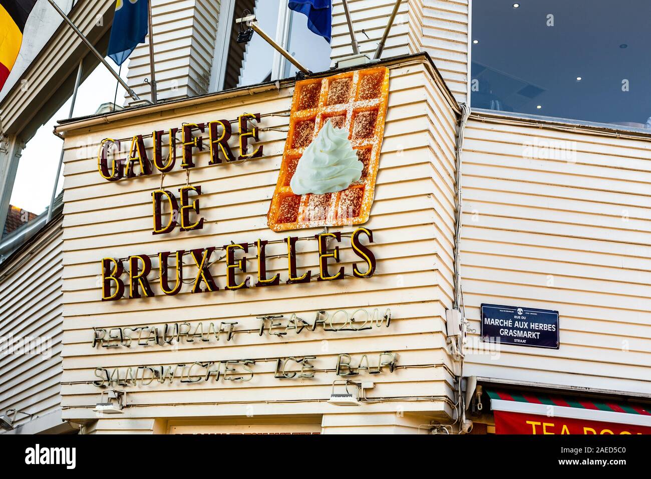 Gaufre de Bruxelles, Brussels, Belgium Stock Photo