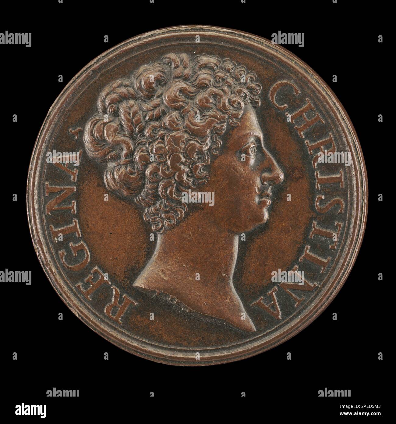 Christina of Sweden (1626-1689), Queen of Sweden from 1632-1654, engraving  from 1870 Stock Photo - Alamy