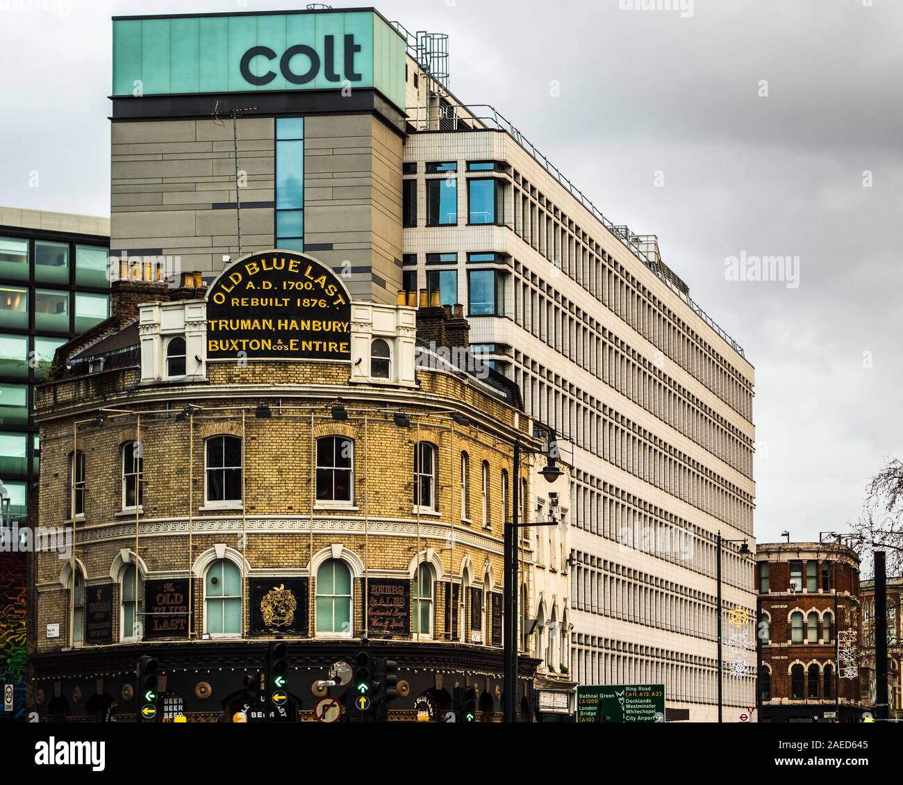 Colt Technology Services Group Limited Head Office Great Eastern Street London. Colt is a multinational telecommunications company with HQ in London. Stock Photo