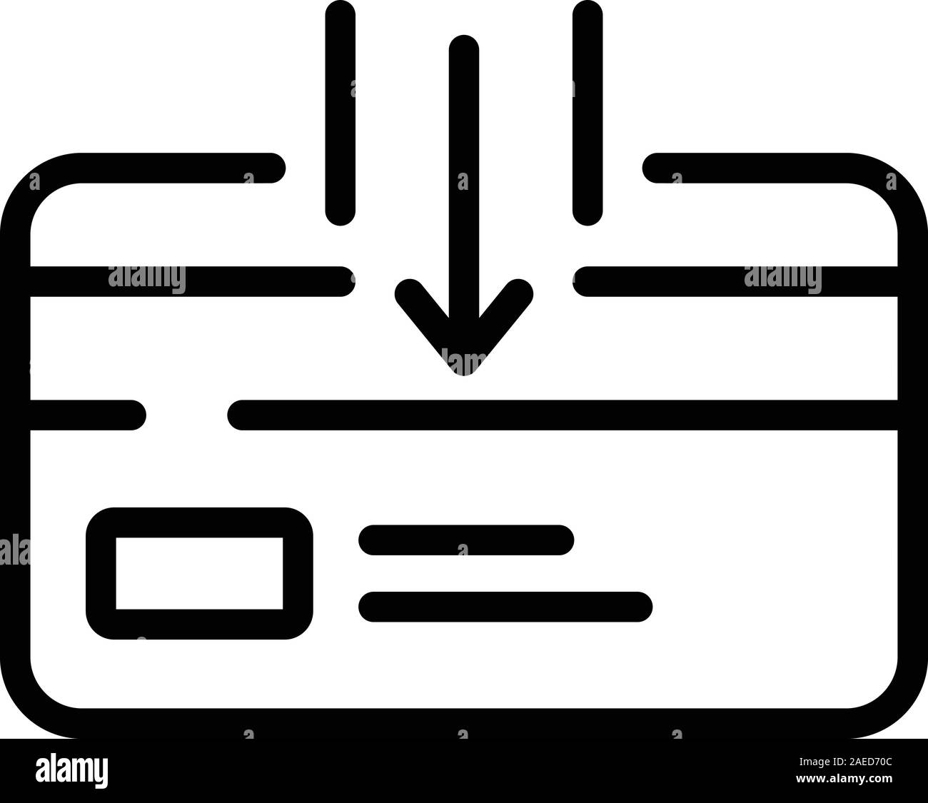 bank-credit-card-icon-outline-style-stock-vector-image-art-alamy
