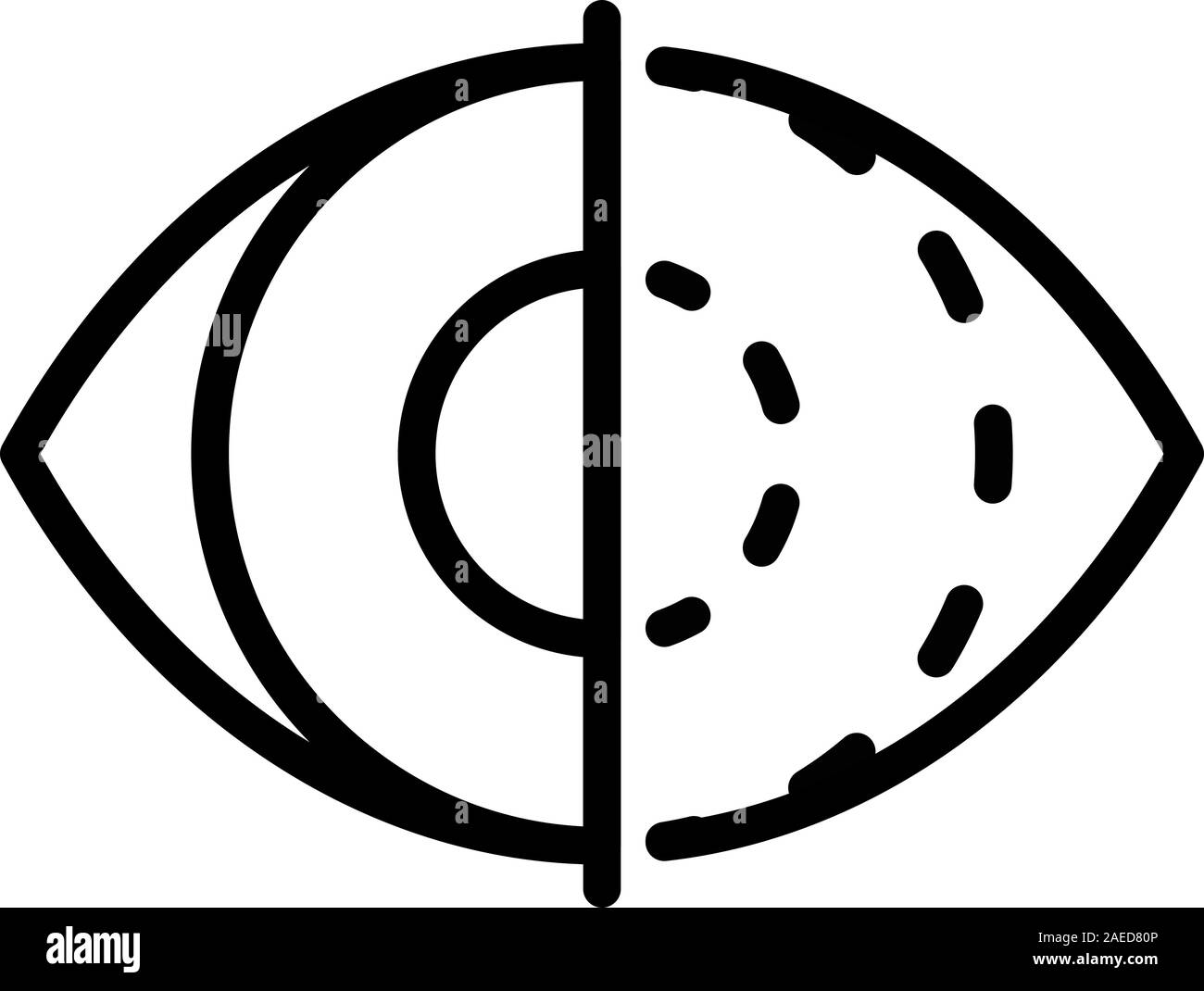 Eye iris scan icon, outline style Stock Vector Image & Art - Alamy