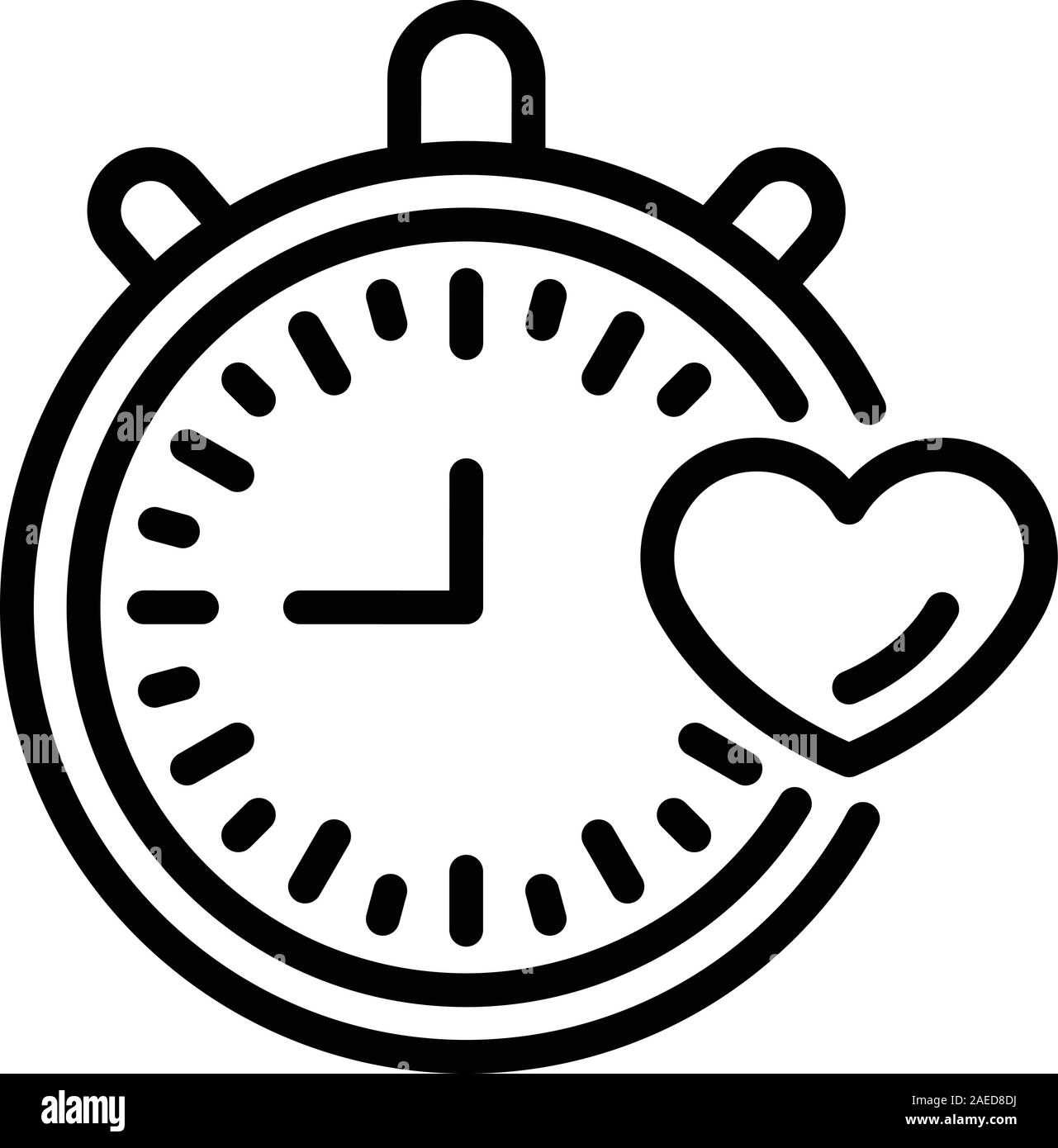 Sport stopwatch icon, outline style Stock Vector Image & Art - Alamy