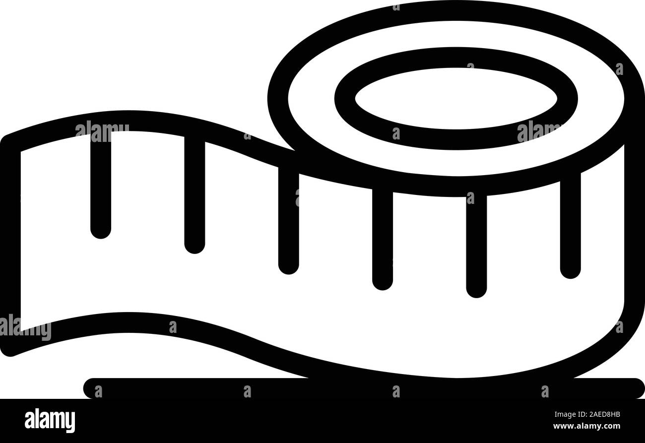 Measurement tape icon, outline style Stock Vector Image & Art - Alamy