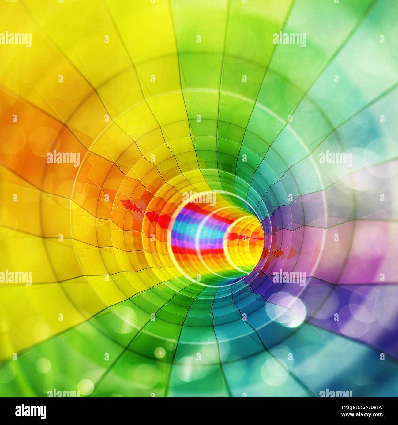 Rainbow colors abstract futuristic background 3d rendering Stock Photo ...