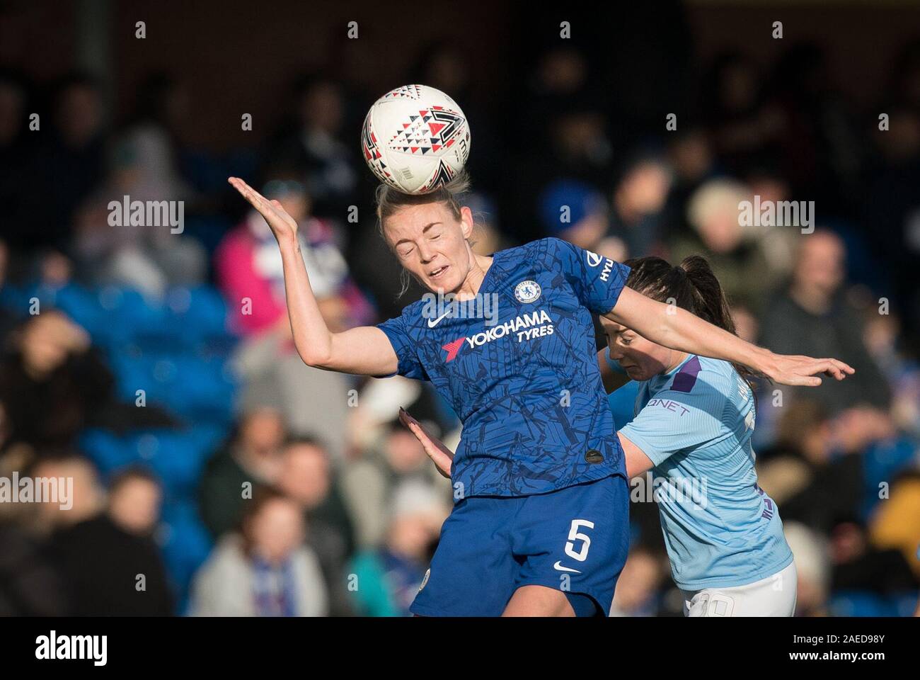 Kingston, UK. 08th Dec, 2019. Sophie Ingle of Chelsea Women during the FAWSL match between Chelsea FC Women and Manchester City Women at the Cherry Red Records Stadium, Kingston, England on 8 December 2019. Photo by Andy Rowland. Credit: PRiME Media Images/Alamy Live News Stock Photo