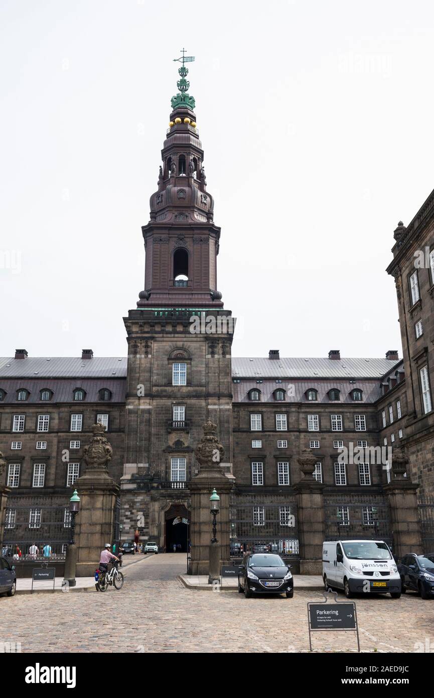 The Christiansborg Palace in Copenhagen, Denmark Stock Photo